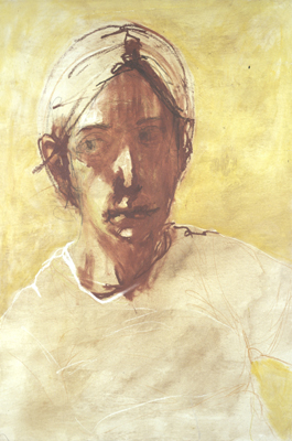 self portrait (looking over)